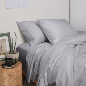 415 Thread Count Percale Duvet Cover Set | Slate
