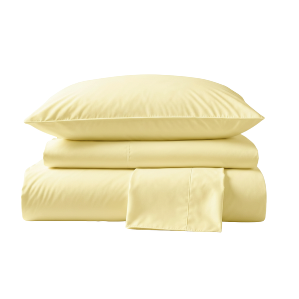 285 Thread Count Percale Bed Sheet Set | Ivory
