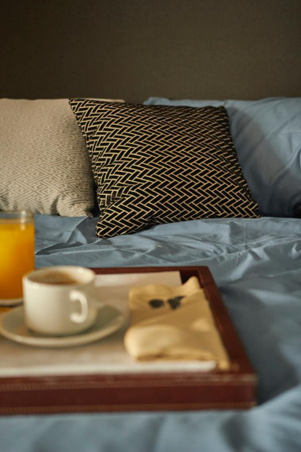 415 Thread Count Percale Bed Sheet Set | Light Denim