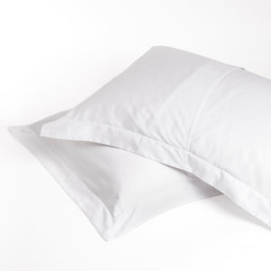 285 Thread Count Percale Duvet Cover Set with Buttons  | White