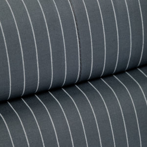 415 Thread Count Percale Bed Sheet Set | Pinstripe Grey